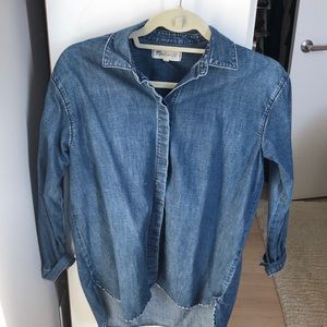 Madewell dark chambray shirt